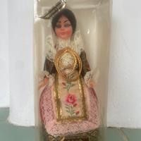 Bambola sarda costume in pelle