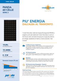 PANNELLI FOTOVOLTAICI 275watt YINGLI PANDA