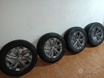 Cerchi in lega originali Peugeot+gomme 