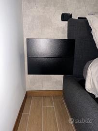 comodini sospesi neri