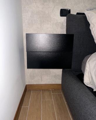 comodini sospesi neri