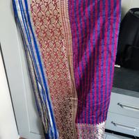 sari di seta indiano per cerimonia 