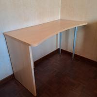 2 scrivanie legno chiaro 125 x 62 cm