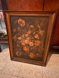 Quadro vintage fiori