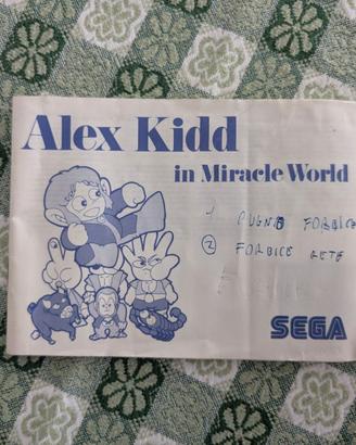 Manuale Istruzioni - Alex Kidd - Sega Master Syste