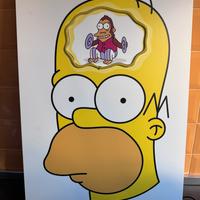 Pannello con Homer Simpson e illuminazione