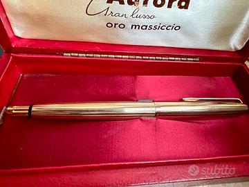 Penna Stilografica Aurora Oro Massiccio 333 8kt