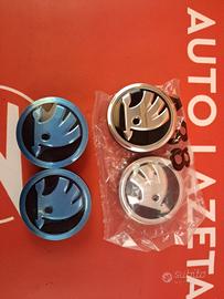 COPRIMOZZI Skoda Set da 4 56mm Originali Codice 5E