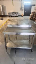 Tavolo banco acciaio professionale 110x70x87
