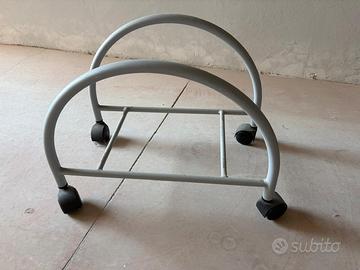 Supporto carrellato porta PC / CPU in metallo con