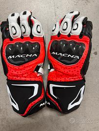 Guanti moto Racing Macna Track R nuovi, taglia M