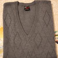 gilet alta moda vintage lana vergine 