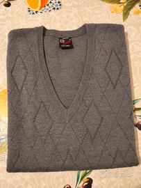 gilet alta moda vintage lana vergine 