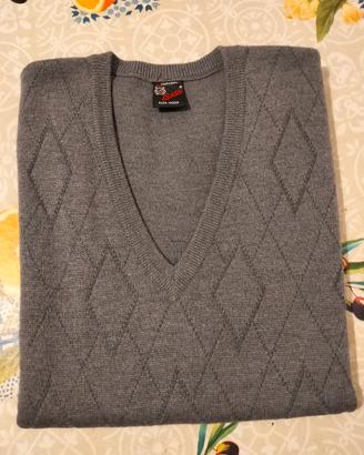 gilet alta moda vintage lana vergine 