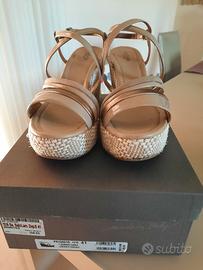 Sandali con zeppa Nero Giardini n.41