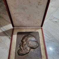 Targa di bronzo Karl Marx  commemorativa DDR