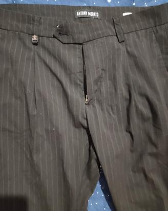 Pantaloni Uomo Antony Morato Gessati Neri TG M