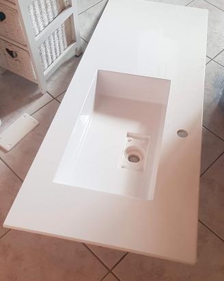 IperCeramica Mensola con Lavabo 140 x51.5 dx