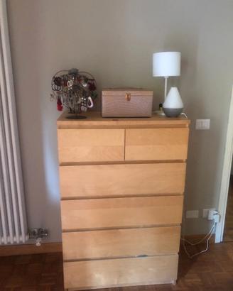 2 Cassettiere Ikea rovere laminato