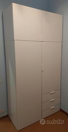 ARMADIO IKEA a 4 ante con 3 cassetti