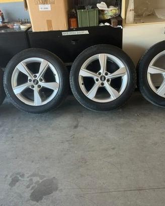 CERCHI LEGA ORIGINALI AUDI DA 17 CON GOMME USATE