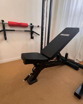 TECHNOGYM Multipla completa + panca + 70 kg pesi