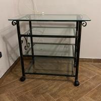 Tavolinetto in vetro