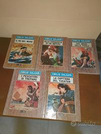 N. 5 ROMANZI EMILIO SALGARI ANNO 1966