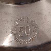 Bidoncino in acciaio da 50 litri.