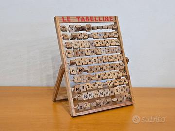 Tabella delle moltiplicazioni in legno