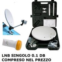 Parabola camper a valigetta completa di lnb