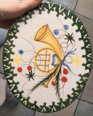 sotto pentola in ceramica Natale