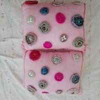 Coppie di cuscini decorativi rosa