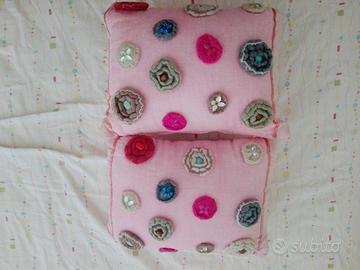Coppie di cuscini decorativi rosa