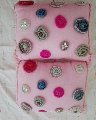 Coppie di cuscini decorativi rosa