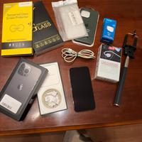 Iphone 13 pro 128gb grafite + accessori
