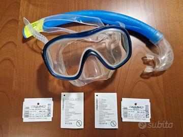 Decathlon - Maschera sub/snorkeling con boccaglio