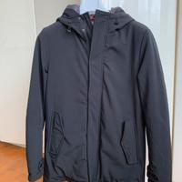 Giubbotto nuovo nero invernale con cappuccio