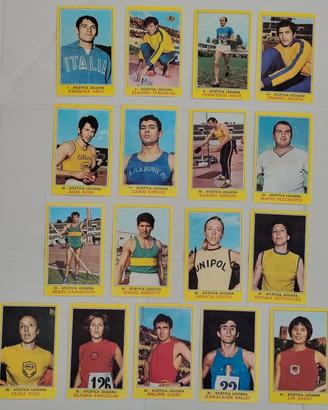 Lotto figurine Panini 1970/71 atletica leggera 