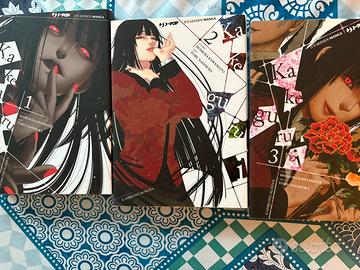 Primi 3 volumi manga kakegurui