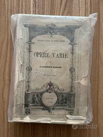 Raro libro “Opere Varie” di Alessandro Manzoni