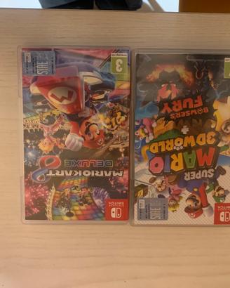 Mario kart 8 deluxe e 3d world + bowser fury