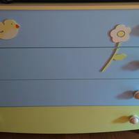 Cameretta Pali Flower, lettino comò armadio...