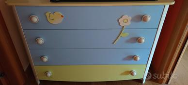 Cameretta Pali Flower, lettino comò armadio...