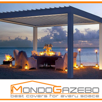 Pergola bioclimatica ALU led motorizzata o manuale