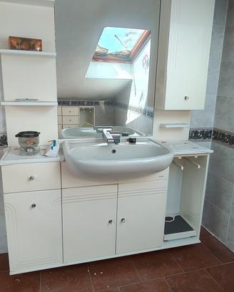 mobile bianco lucido bagno 