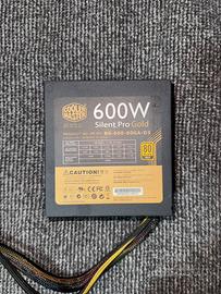 Alimentatore PC 600W Cooler Master Gold - Gaming
