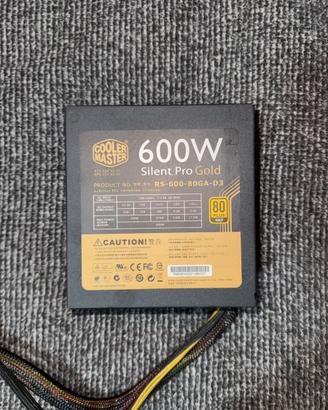 Alimentatore PC 600W Cooler Master Gold - Gaming