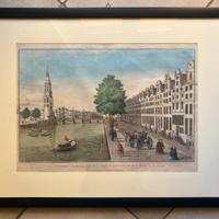 Quadro riproduzione veduta isola Neufie Amsterdam