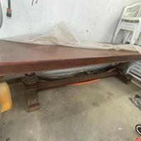 Tavolo in legno artigianale 80 cm x 300 cm